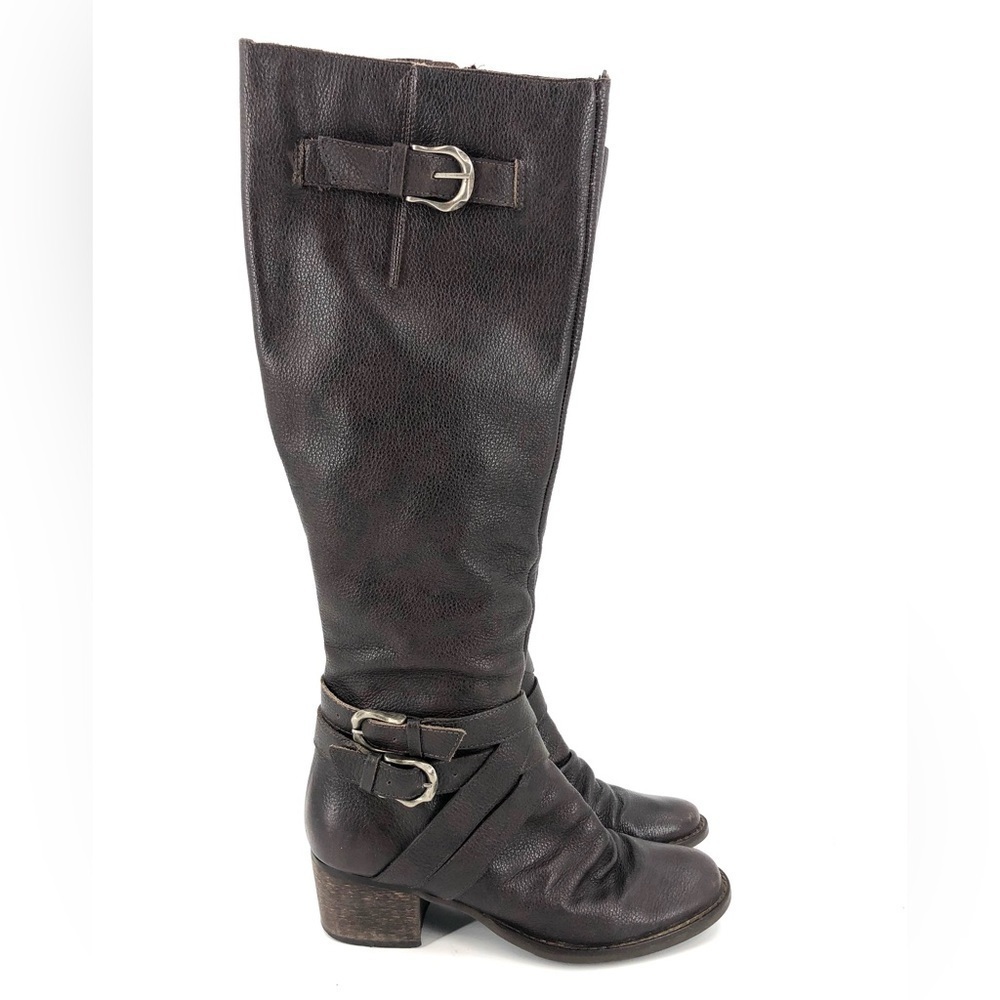 Matisse Faulkner Boots Womens 6.5 Brown Leather Knee High Riding Equestrian Moto